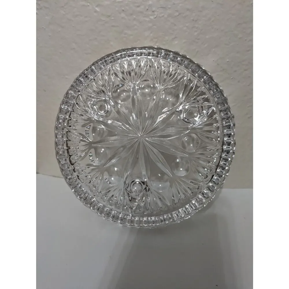 Crystal 3 Taper Candle Holder Fostoria for‎ Princess House